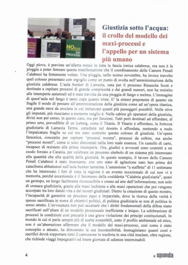 Rivista La Sponda - anno 53° 9/12 2024