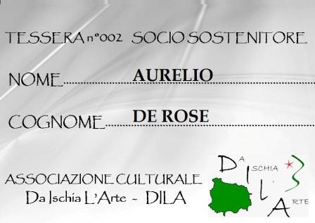 Tessera Sostenitore 002 Aurelio De Rose